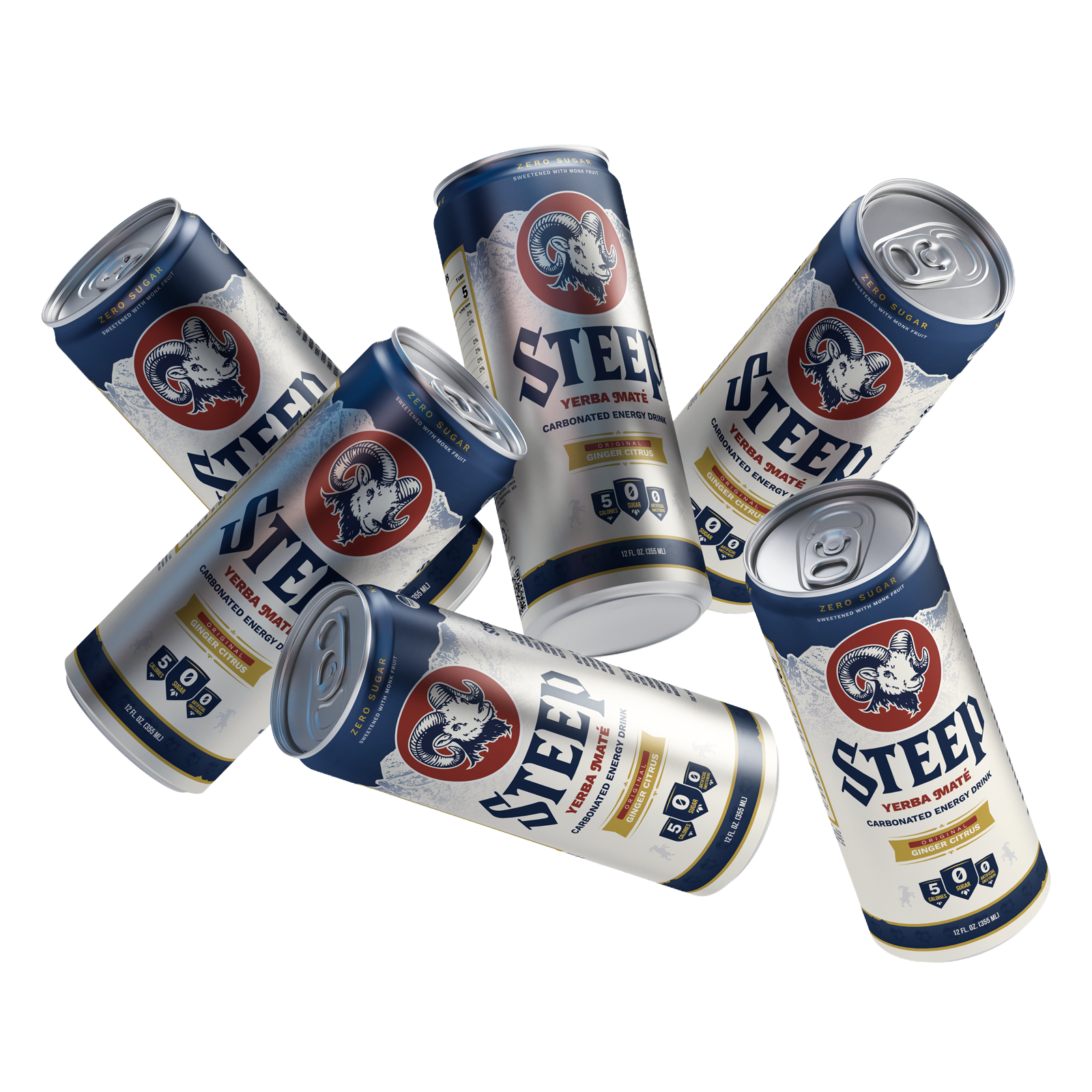 Steep Original Ginger Citrus 12oz - 6 Pack